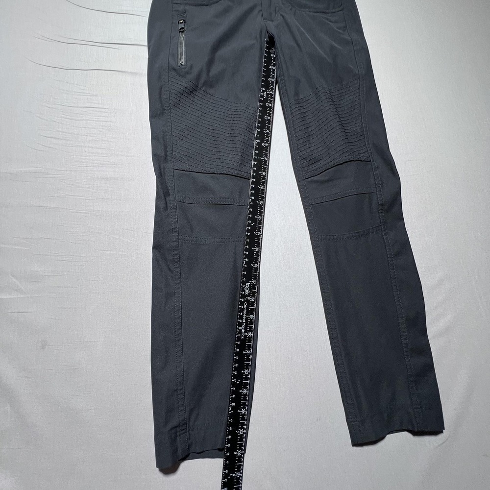 Lululemon Bust A Move Moto Skinny‎ Pants Womens Black Tech Utility Zip 29x26 - Picture 13 of 15